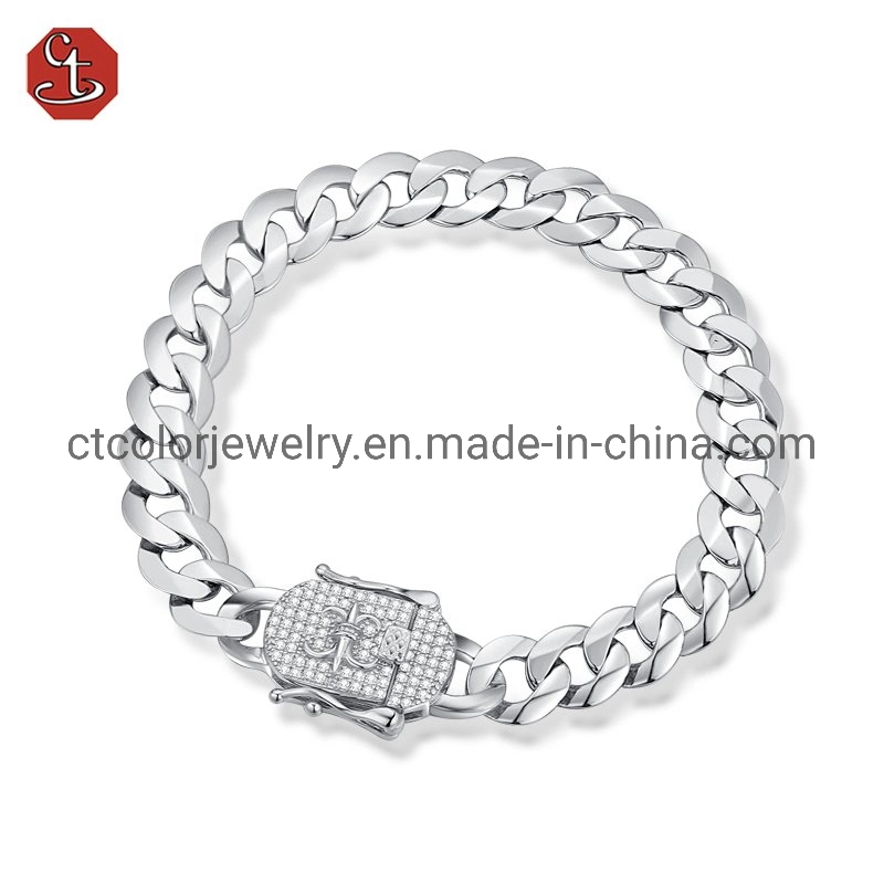 Fashion Accessories Jewelry Hip Hop Full Diamond Bracelet for Men and Women