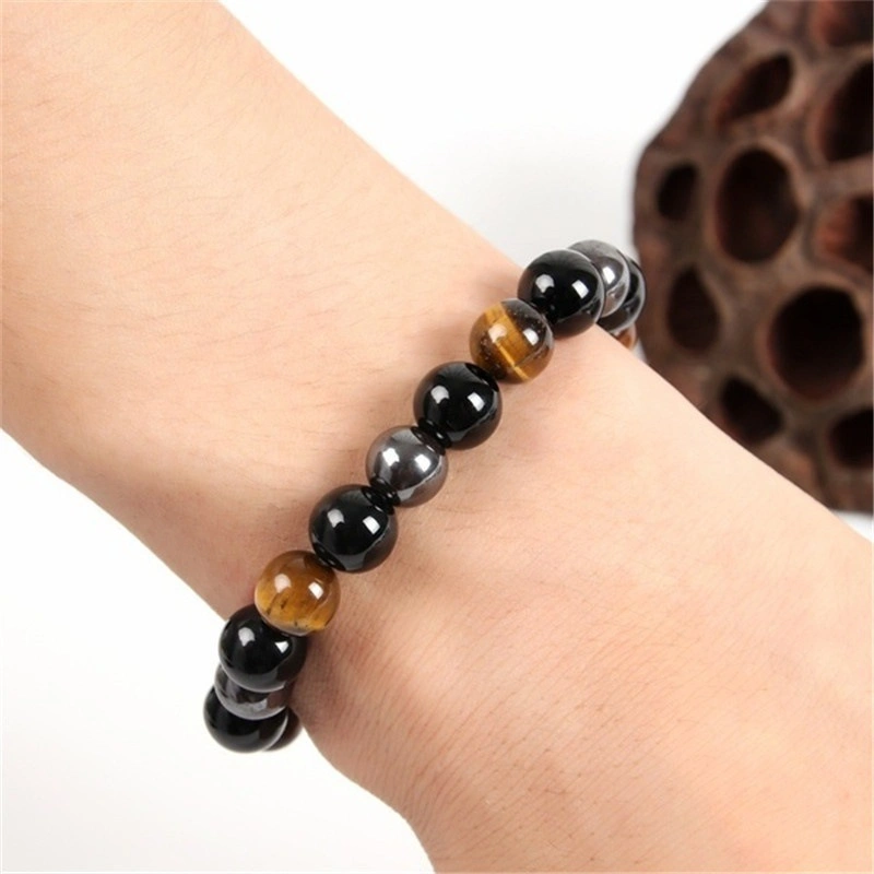 Men Magnetic Health Protection Jewelry Nature Stone Beads Bracelets