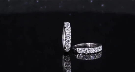 Elegant Custom Fashion Jewelry Couple′ S Moissanite Diamond Ring 925 Sterling Sliver Jewelry Engagement Rings