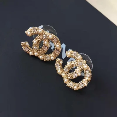 Logo Luxury Designer Brand Earrings Gg Cc Jewelry Fashion 1: 1 Earrings