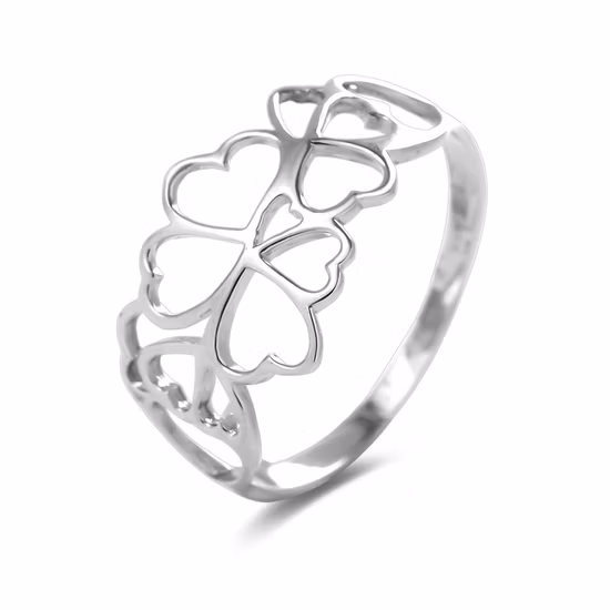Valentine&prime; S Day Custom Lettering Couple Finger Ring Made of 925 Sterling Silver Ring