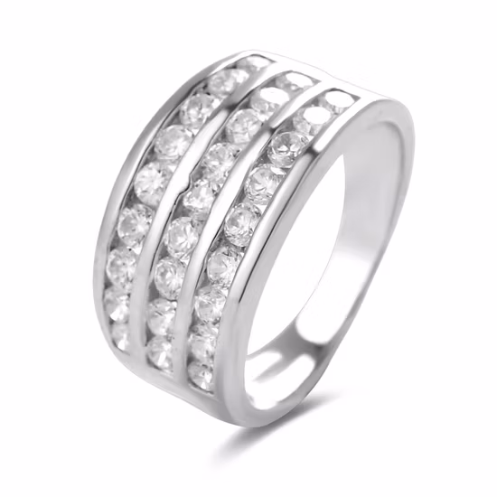 Valentine&prime; S Day Custom Lettering Couple Finger Ring Made of 925 Sterling Silver Ring