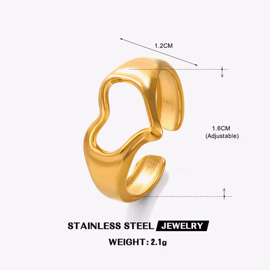 Resin Acrylic Rings Korean Creative Geometric Square Round Irregular Ring
