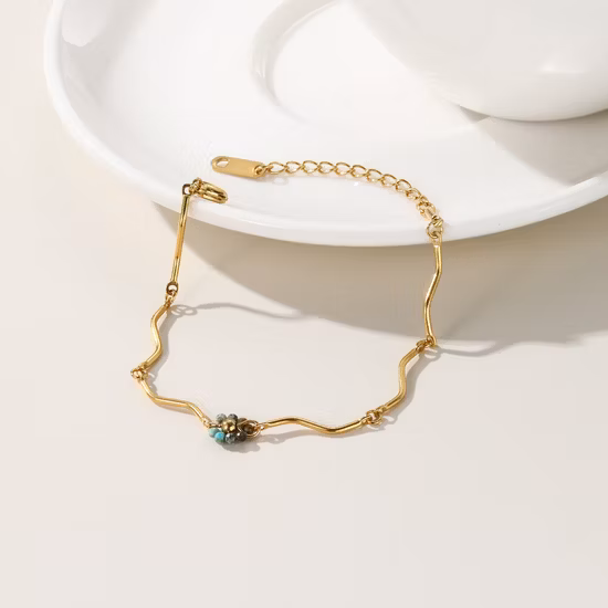 Fashion Minimalist Simple Design Charms Bracelets for Women Stainless Steel Bracelet Jewelry
