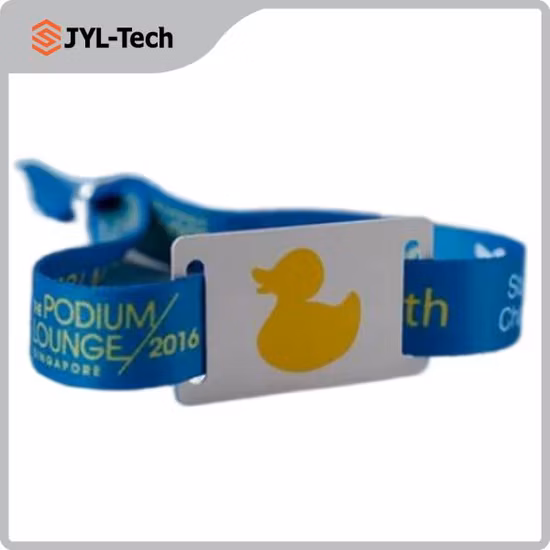 Event Music Festival 13.56MHz Passive Woven Fabric RFID NFC Wristband Bracelet