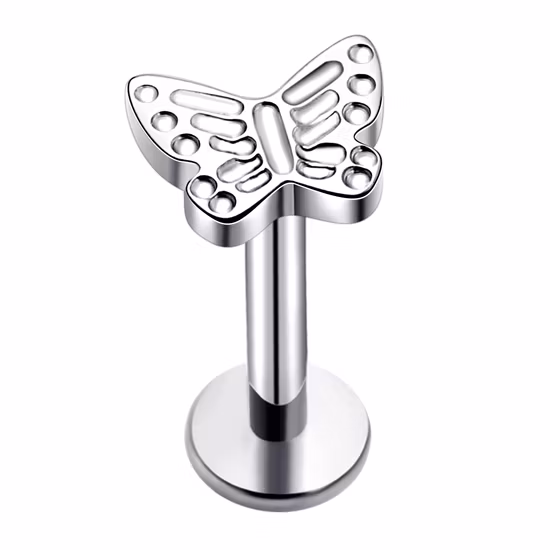 G23 Titanium Skull Internally Threaded Helix Ear Body Piercing Nose Stud