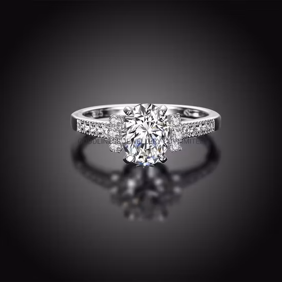 Fashion 925 Sterling Silver Jewelry White Zircon Blue Glass Enamel Ring For Women Jewelry Accessories
