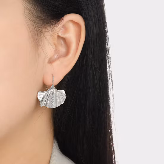 Baroque Korean Fashion Jewelry Luxury Stainless Steel Silver Earring Statement 18K Gold Plated Huggie Hoop Classic Boho Stud Earrings Women